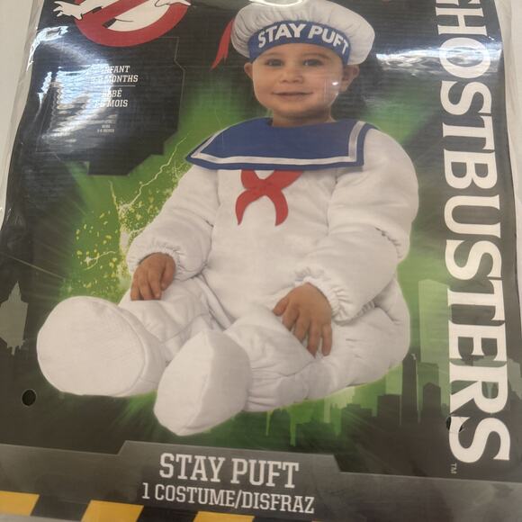 Ghostbusters Baby Costume Stay Puft Marshmallow Man 2 Piece Size 3-6 Months - Picture 5 of 9